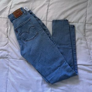 High rise skinny jeans
